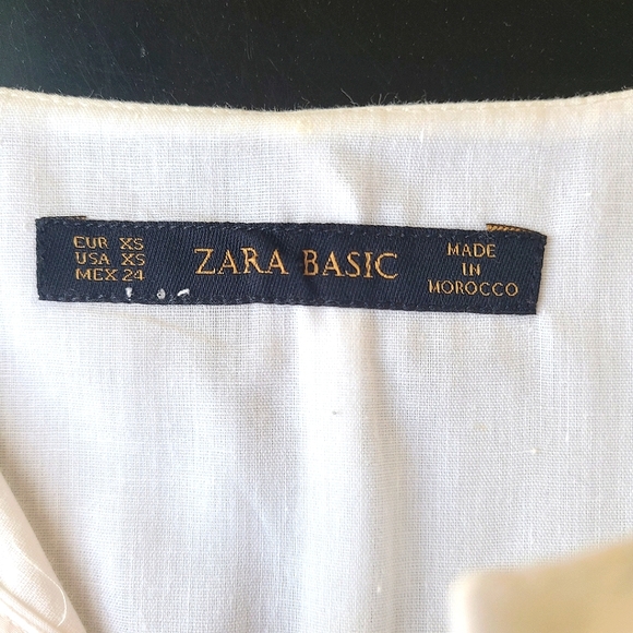 Zara Basic shirt sleeves white dress XS - Picture 4 of 7